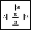 EVOBU 0045458205 Time Delay Relay, interior light